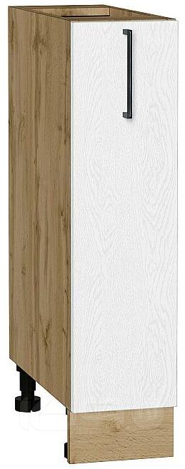 Шкаф нижний бутылочница Сканди White Silkwood/Дуб Вотан 816*200*480