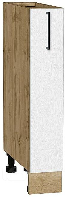 Шкаф нижний бутылочница Сканди White Silkwood/Дуб Вотан 816*150*480