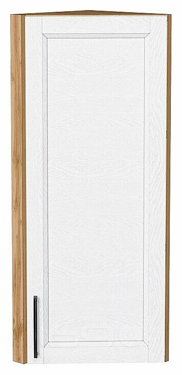 Шкаф верхний торцевой Сканди White Silkwood/Дуб Вотан 920*300*306