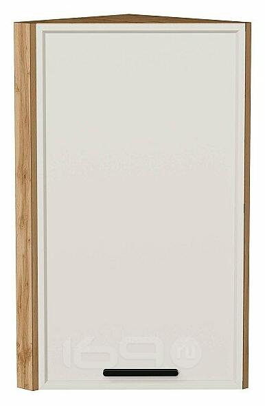 Шкаф верхний торцевой Фрейм Cream Silk Дуб Вотан 716*300*324