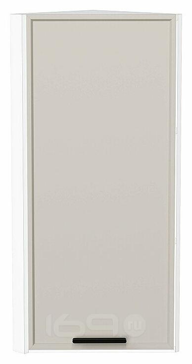 Шкаф верхний торцевой Фрейм Cream Silk Белый 920*300*310
