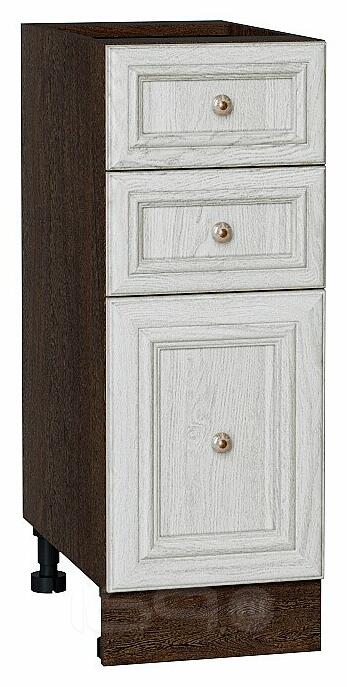 Шкаф нижний с 3-мя ящиками Шале White Dreamline Венге 816*300*480