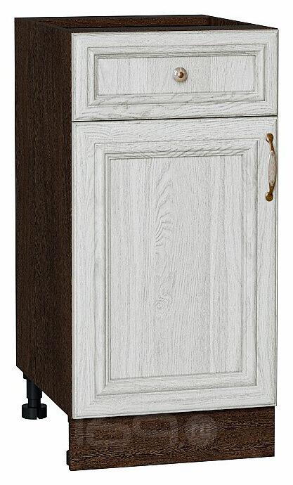 Шкаф нижний с 1-ой дверцей и ящиком Шале White Dreamline Венге 816*400*478