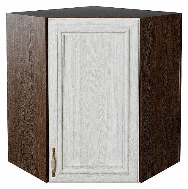 Шкаф верхний угловой Шале White Dreamline Венге 716*600*600