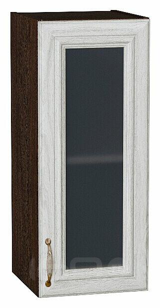 Шкаф верхний с 1-ой остекленной дверцей Шале White Dreamline Венге 716*300*320