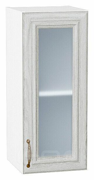 Шкаф верхний с 1-ой остекленной дверцей Шале White Dreamline Белый 716*300*320