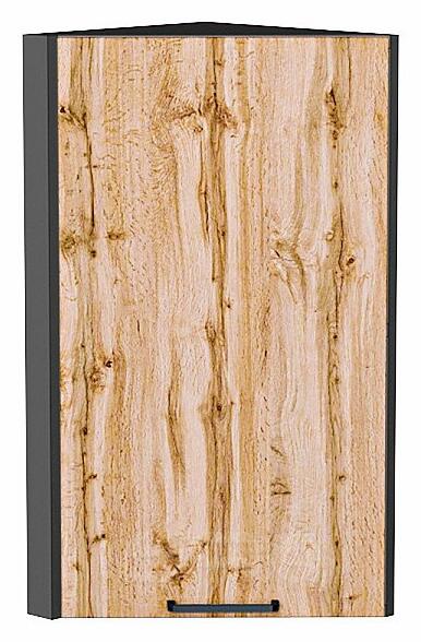 Шкаф верхний торцевой Флэт Wotan Oak 2S/Graphite 716*300*306