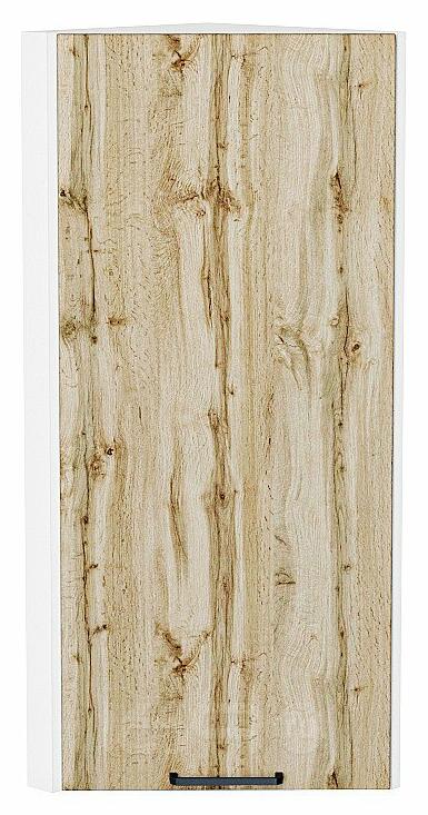 Шкаф верхний торцевой Флэт Wotan Oak 2S/Белый 920*300*306