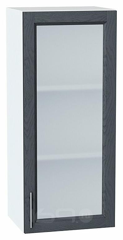 Шкаф верхний с 1-ой остекленной дверцей Сканди Graphite Softwood Белый 920*400*320