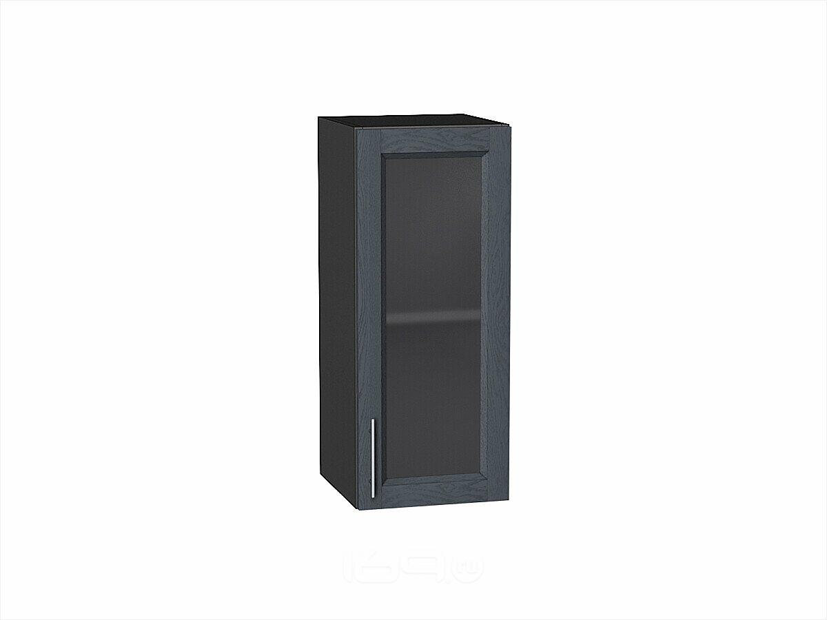 Шкаф верхний с 1-ой остекленной дверцей Сканди Graphite Softwood Graphite 716*300*320