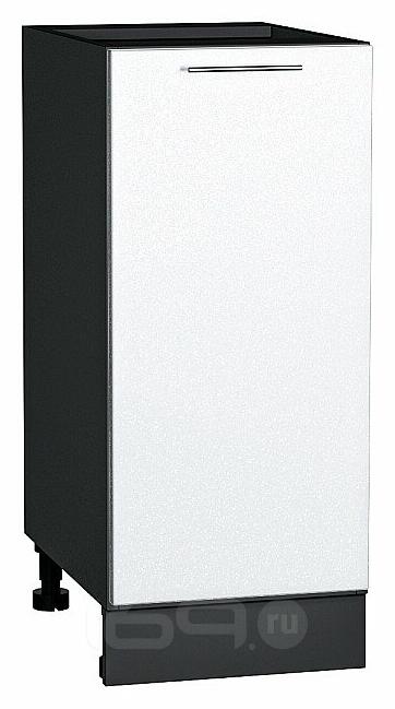 Шкаф нижний с 1-ой дверцей Валерия-М Белый металлик Graphite 816*350*478