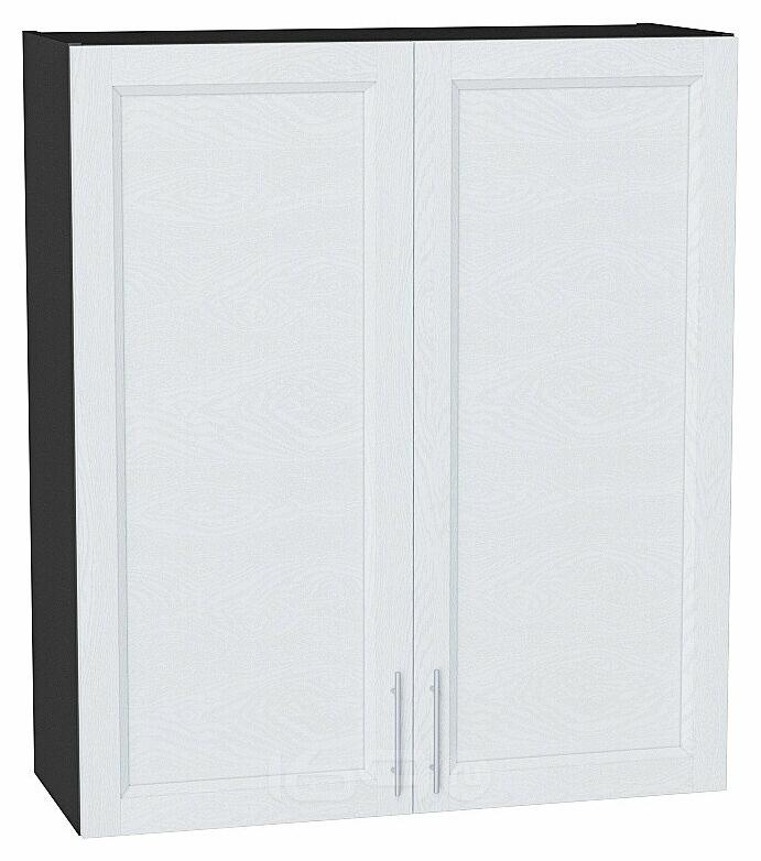 Шкаф верхний с 2-мя дверцами Сканди White Softwood Graphite