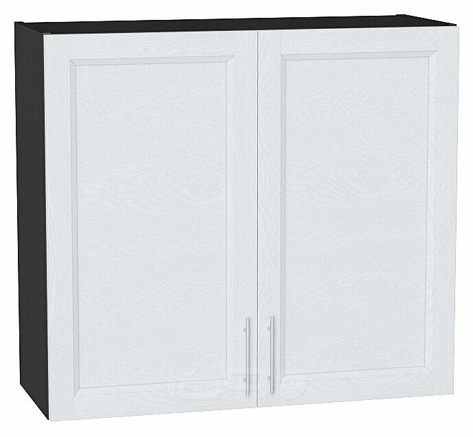 Шкаф верхний с 2-мя дверцами Сканди White Softwood Graphite
