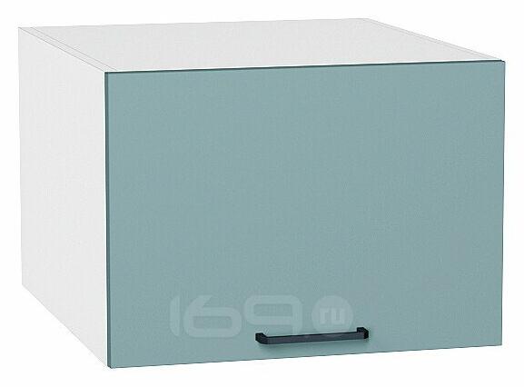 Шкаф верхний горизонтальный глубокий Флэт Grey-green In 2S/Белый 358*500*574