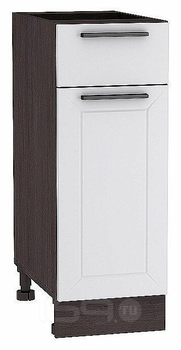 Шкаф нижний с 1-ой дверцей и ящиком Глетчер Гейнсборо Силк Graphite 816*300*478