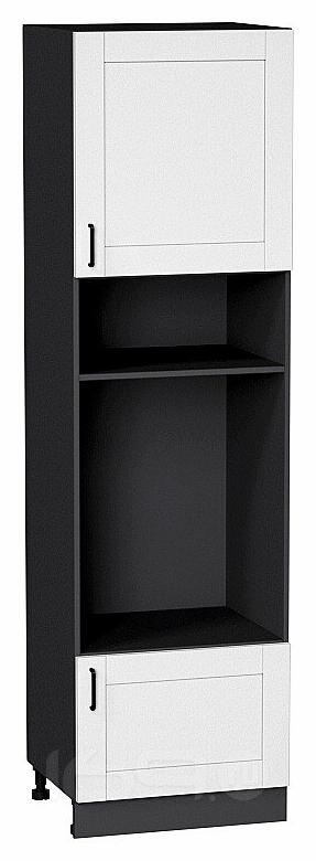 Шкаф пенал с 1-ой дверцей и ящиком под технику Лофт Super White Graphite 2132*600*576