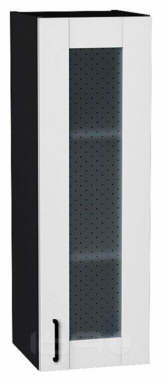 Шкаф верхний с 1-ой остекленной дверцей Лофт Super White Graphite 920*300*320