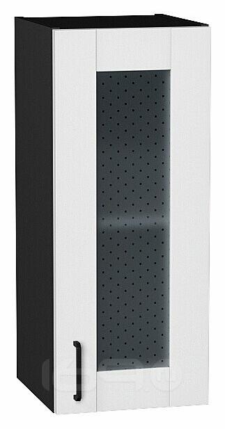 Шкаф верхний с 1-ой остекленной дверцей Лофт Super White Graphite 716*300*320