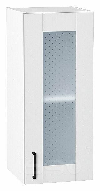 Шкаф верхний с 1-ой остекленной дверцей Лофт Super White Белый 716*300*320