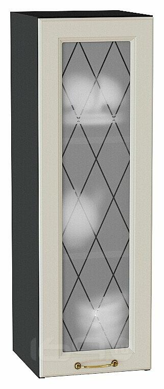 Шкаф верхний с 1-ой остекленной дверцей Ницца Агат/Graphite 920*300*318