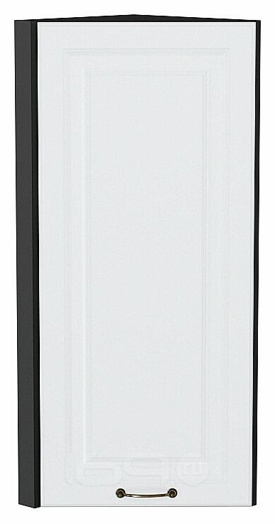 Шкаф верхний торцевой Ницца Белый/Graphite 920*300*304