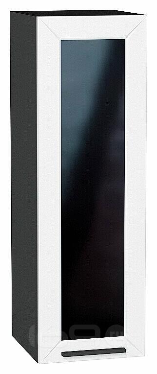 Шкаф верхний с 1-ой остекленной дверцей Глетчер Айленд Силк Graphite 920*300*318