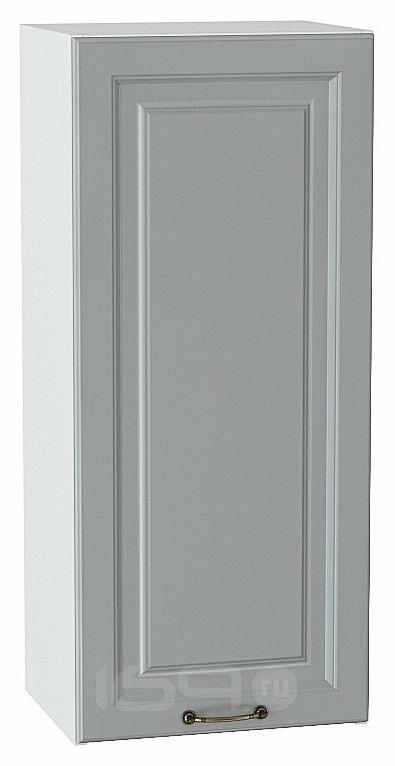 Шкаф верхний с 1-ой дверцей Ницца Графит/Белый 920*400*318