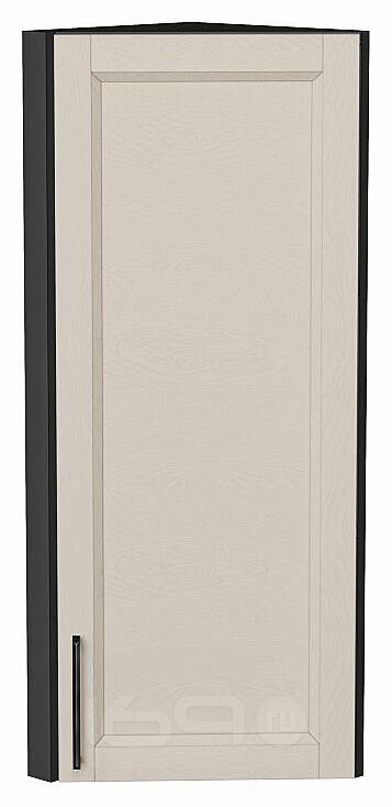 Шкаф верхний торцевой Сканди Cream Silkwood/Graphite 920*300*306