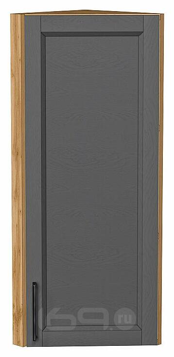 Шкаф верхний торцевой Сканди Stormy Silkwood/Дуб Вотан 920*300*306