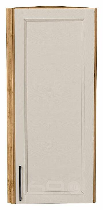 Шкаф верхний торцевой Сканди Cream Silkwood/Дуб Вотан 920*300*306