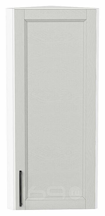 Шкаф верхний торцевой Сканди Grey Silkwood/Белый 920*300*306