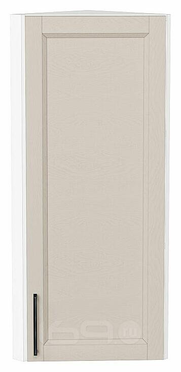 Шкаф верхний торцевой Сканди Cream Silkwood/Белый 920*300*306