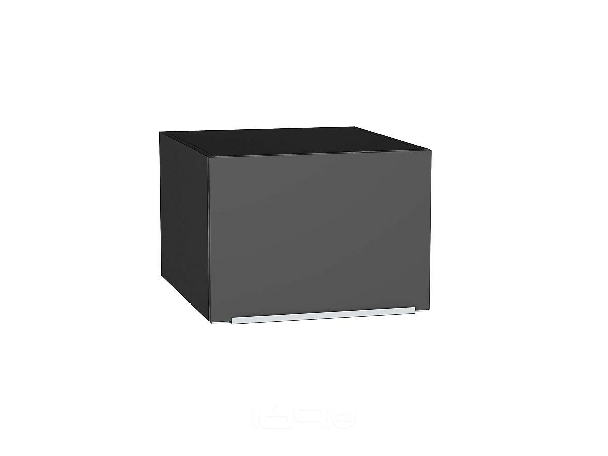 Шкаф верхний горизонтальный глубокий Фьюжн Stormy Silk/Graphite 358*500*576