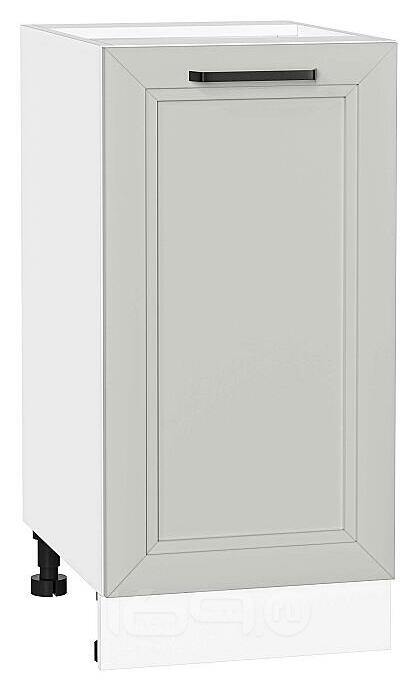 Шкаф нижний с 1-ой дверцей Нео Grey Silk/Белый 816*400*480