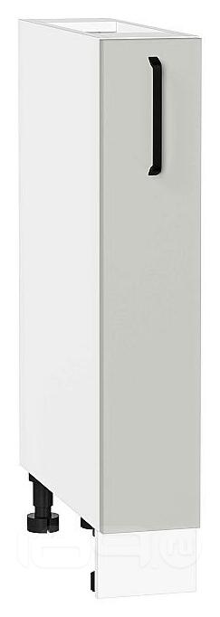 Шкаф нижний бутылочница Нео Grey Silk/Белый 816*150*480