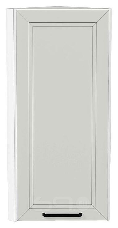 Шкаф верхний торцевой Нео Grey Silk/Белый 920*300*306