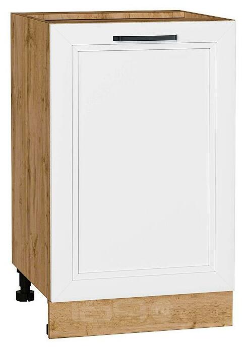 Шкаф нижний с 1-ой дверцей Нео White Silk/Дуб Вотан 816*500*480