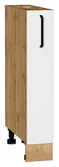 Шкаф нижний бутылочница Нео White Silk/Дуб Вотан 816*150*480