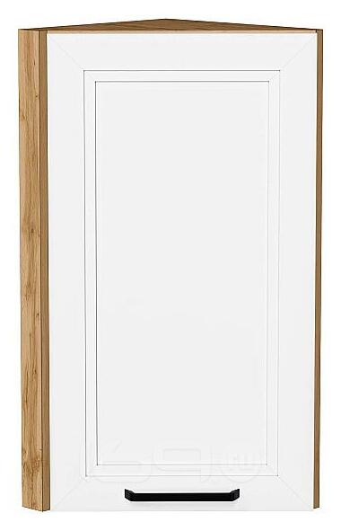 Шкаф верхний торцевой Нео White Silk/Дуб Вотан 716*300*306
