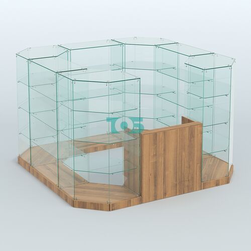 Торговый стеклянный павильон Абсолют №3 (открытый) (6, 05 кв.м)