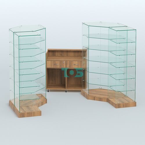 Торговый стеклянный павильон Абсолют №8 (открытый) (3 кв.м)