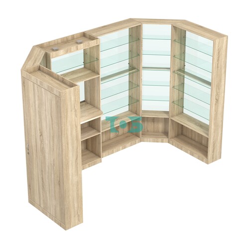 Пристенный торговый павильон из ДСП СЭСП №3 (4, 68 кв.м)