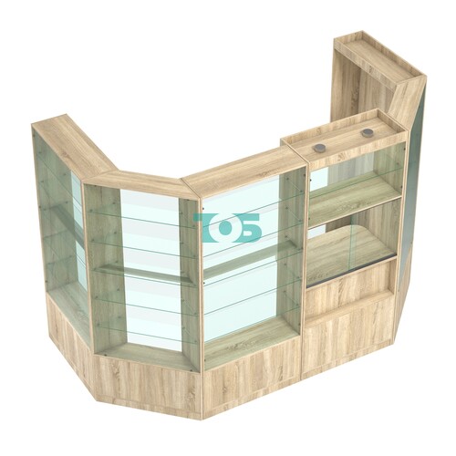 Пристенный торговый павильон из ДСП СЭСП №3 (4, 68 кв.м)