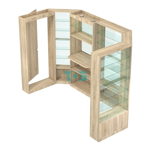 Пристенный торговый павильон из ДСП СЭСП №3 (4, 68 кв.м)