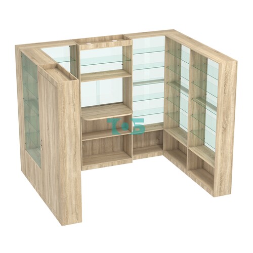 Пристенный торговый павильон из ДСП СЭСП №9 (5, 67 кв.м)