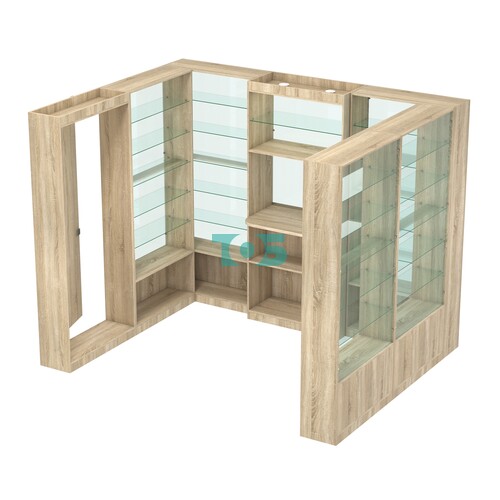 Пристенный торговый павильон из ДСП СЭСП №9 (5, 67 кв.м)