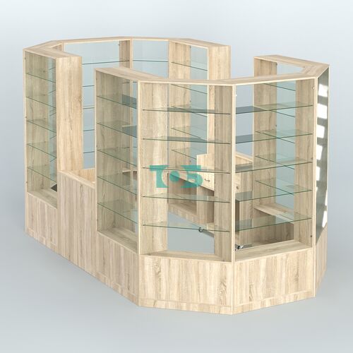 Островной торговый павильон из ДСП СЭСП №6 (8, 55 кв.м)