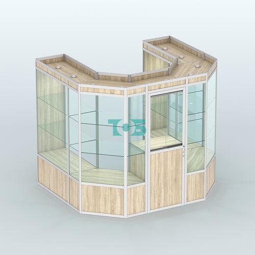 Павильон из профиля пристенный №3а ( 4,32 кв. м)