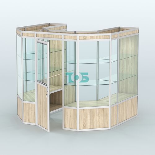 Павильон из профиля пристенный №3а ( 4,32 кв. м)