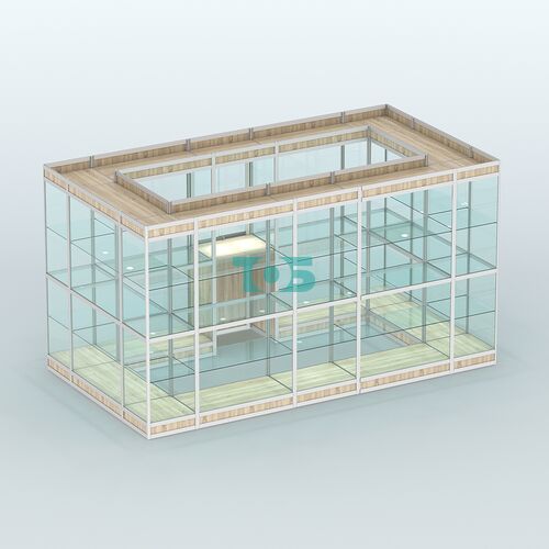 Павильон из профиля островной №2в